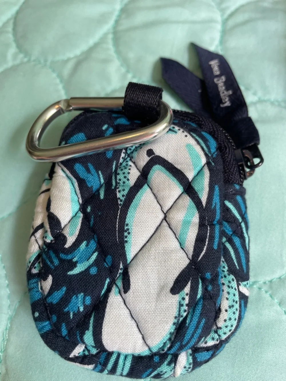 Vera Bradley Kisslock Coin Purse with Matching Keychain - Picture 4 of 5